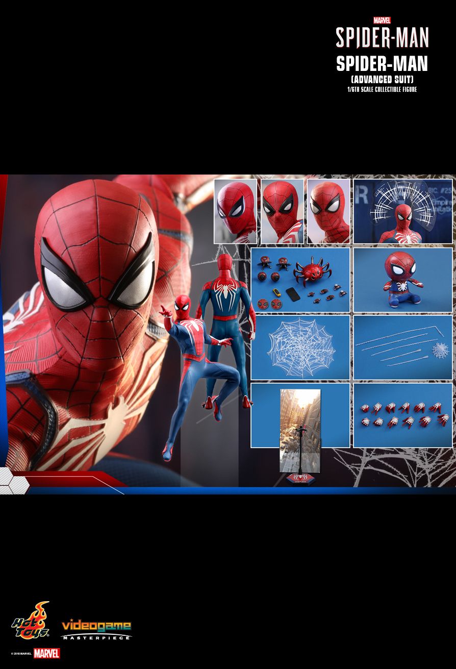 Spider-Man (Advanced-Suit-Version) 1/6-Actionfigur - Hot Toys