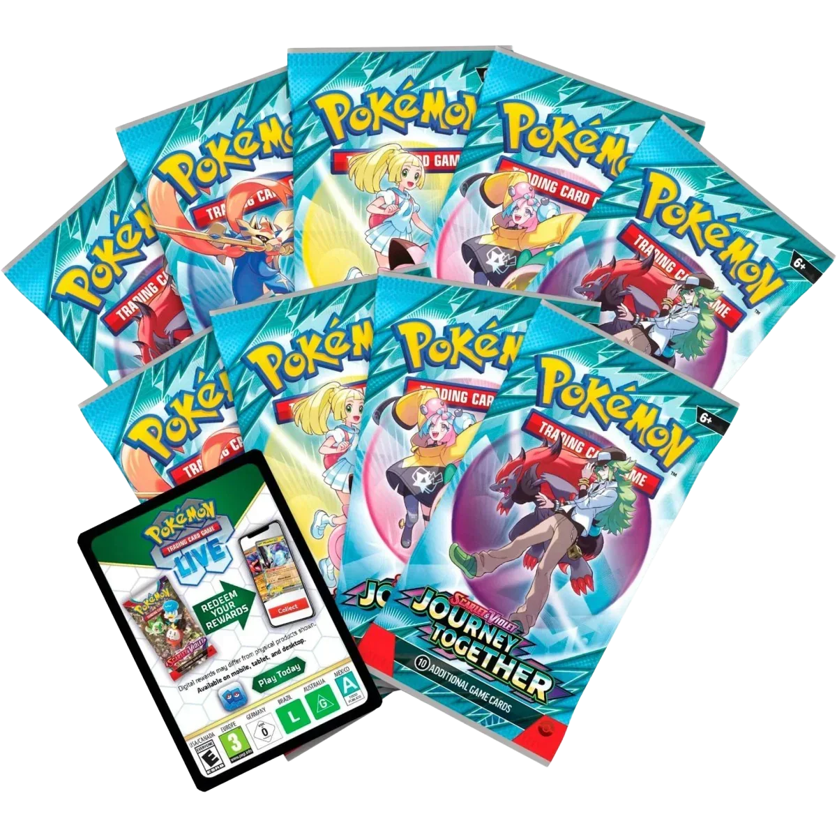 Pokémon-Sammelkartenspiel - Karmesin & Purpur - Reise gemeinsam - Booster-Box (36x Packs)