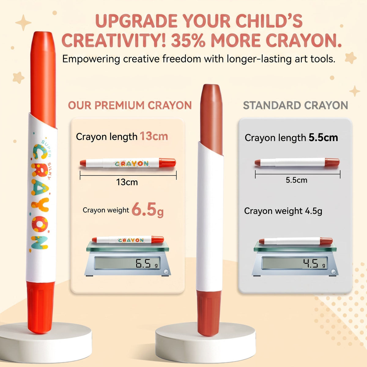 Kids' Washable Twist-Up Crayons with Storage Bucket