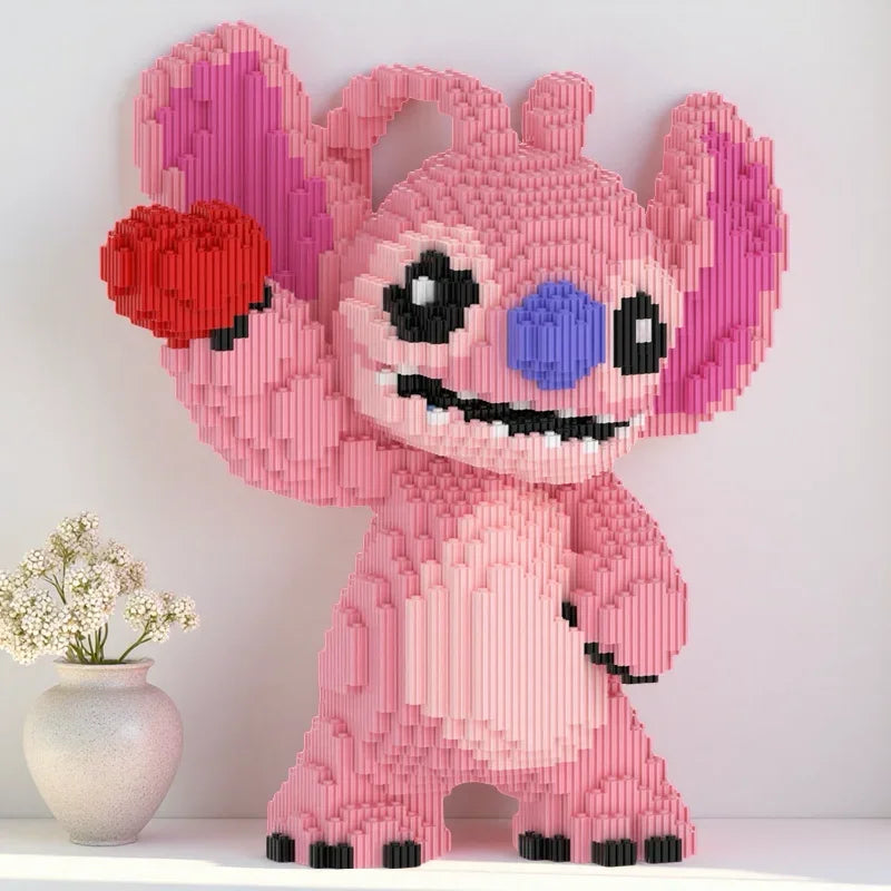 Creature Couple with Hearts Building Block Set, 30 cm