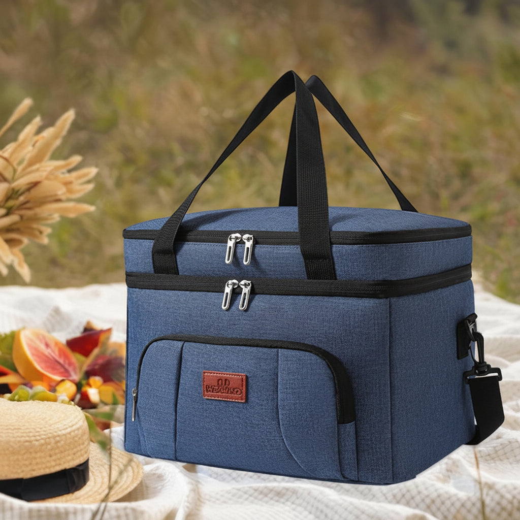 Multifunktionale Kühltaschen mit doppelten Schichten große Kapazität