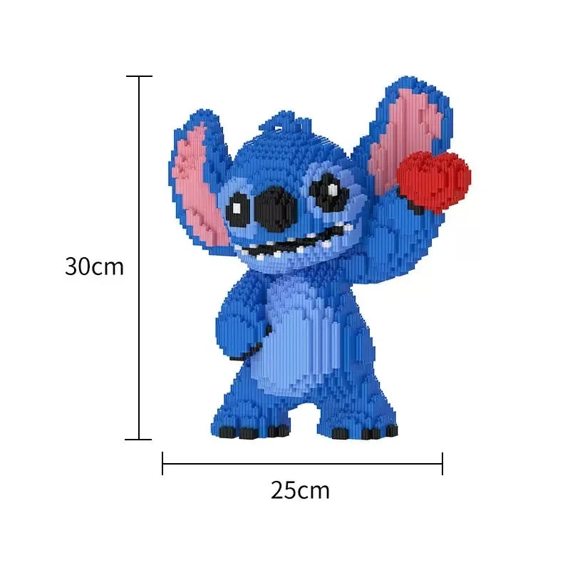Creature Couple with Hearts Building Block Set, 30 cm