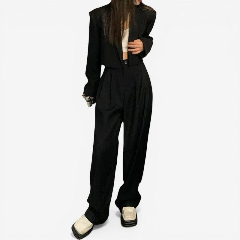 Damen Zweiteiliges Blazer- und Hosen-Set