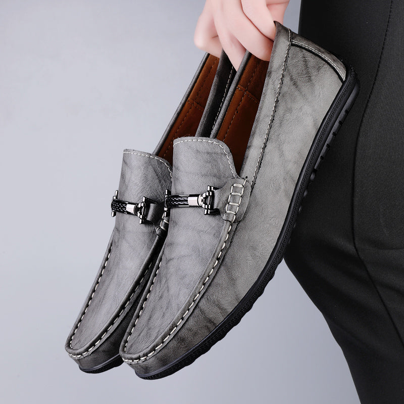 | Mocassins en cuir véritable de vache Sebastian pour homme