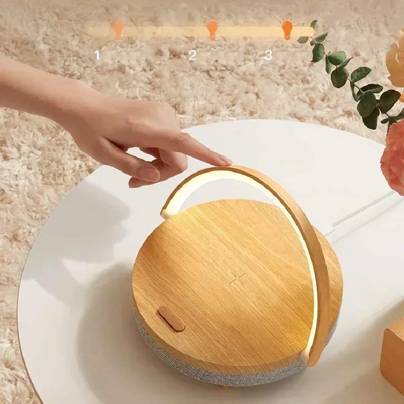 LED kabellose Lade-Tischlampe mit Bluetooth-Lautsprecher für Zuhause
