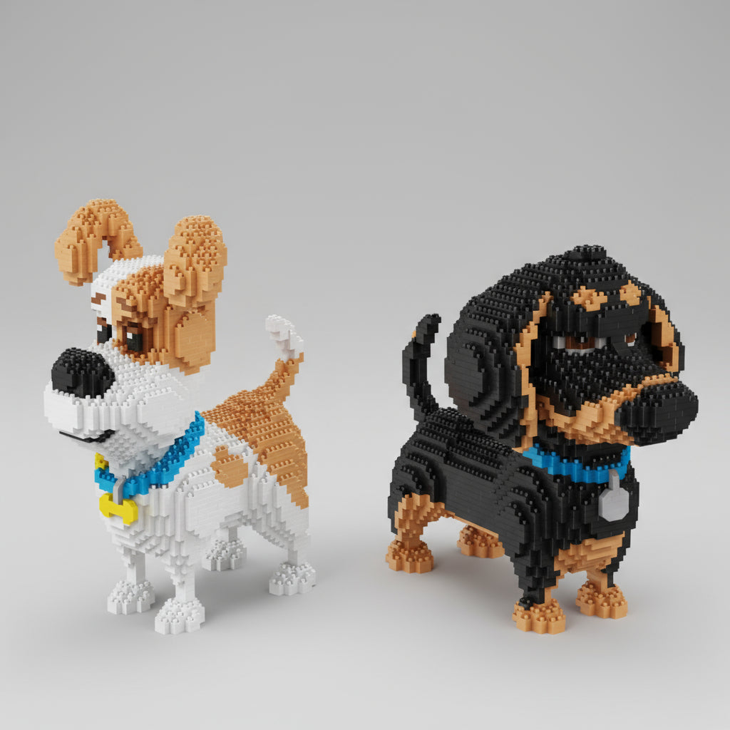 Dachshund Building Block Set, 2,000 Pieces
