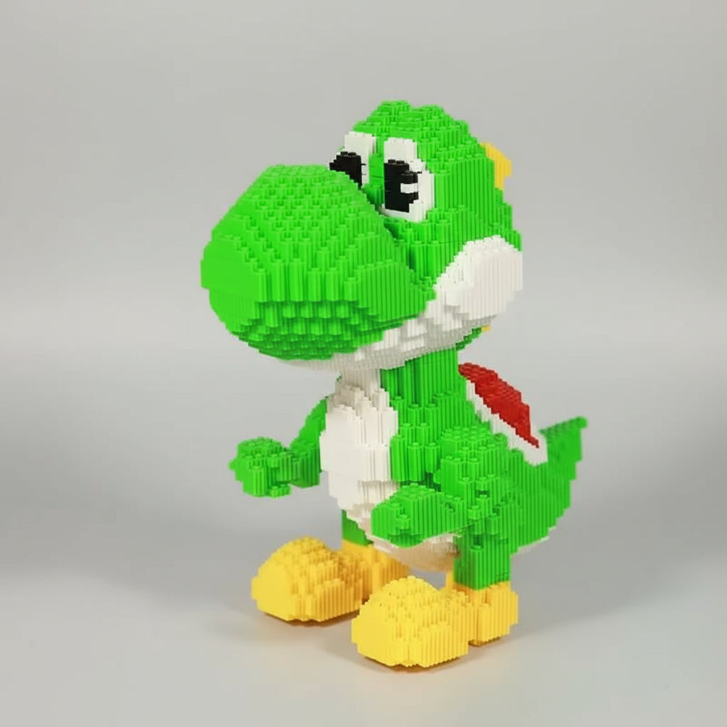 Large Green Dinosaur Building Block Set, 7,050 Pieces