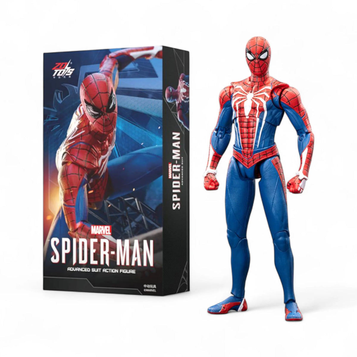 Spider-Man-Actionfigur mit Advanced Suit, Maßstab 1/10 - ZD Toys