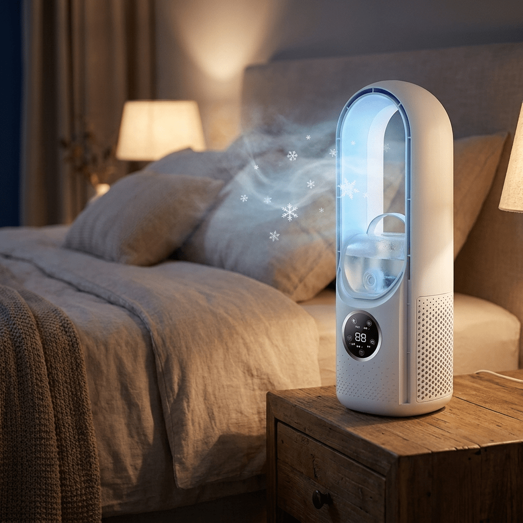 BREEZA Nova | Quiet Bladeless Air Cooler with Sleep Mode