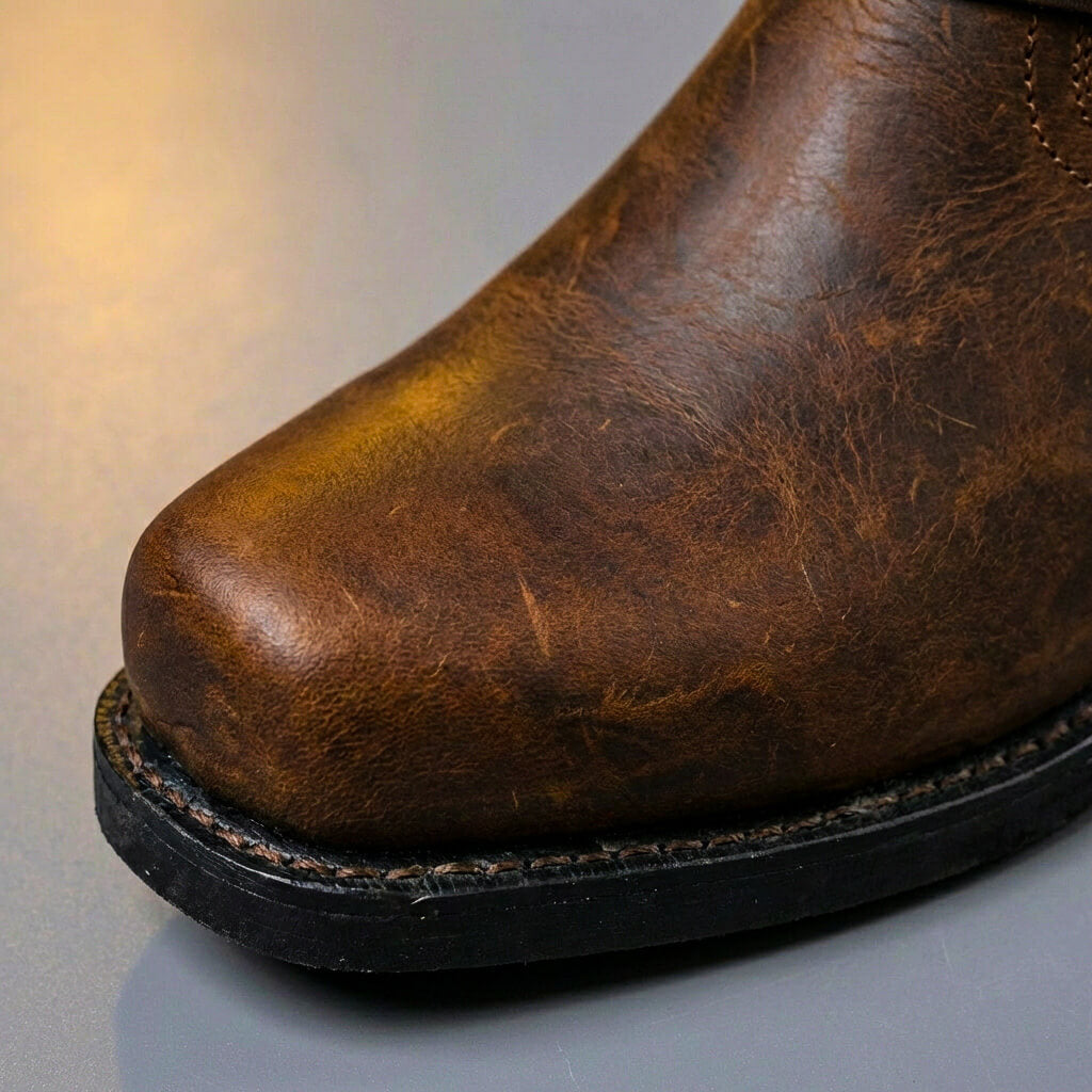 | Varello Herren Vintage Lederstiefel