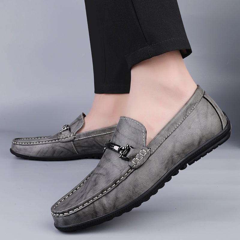 | Mocassins en cuir véritable de vache Sebastian pour homme