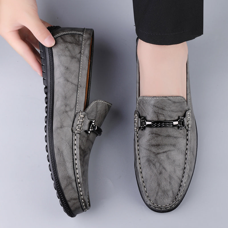 | Mocassins en cuir véritable de vache Sebastian pour homme