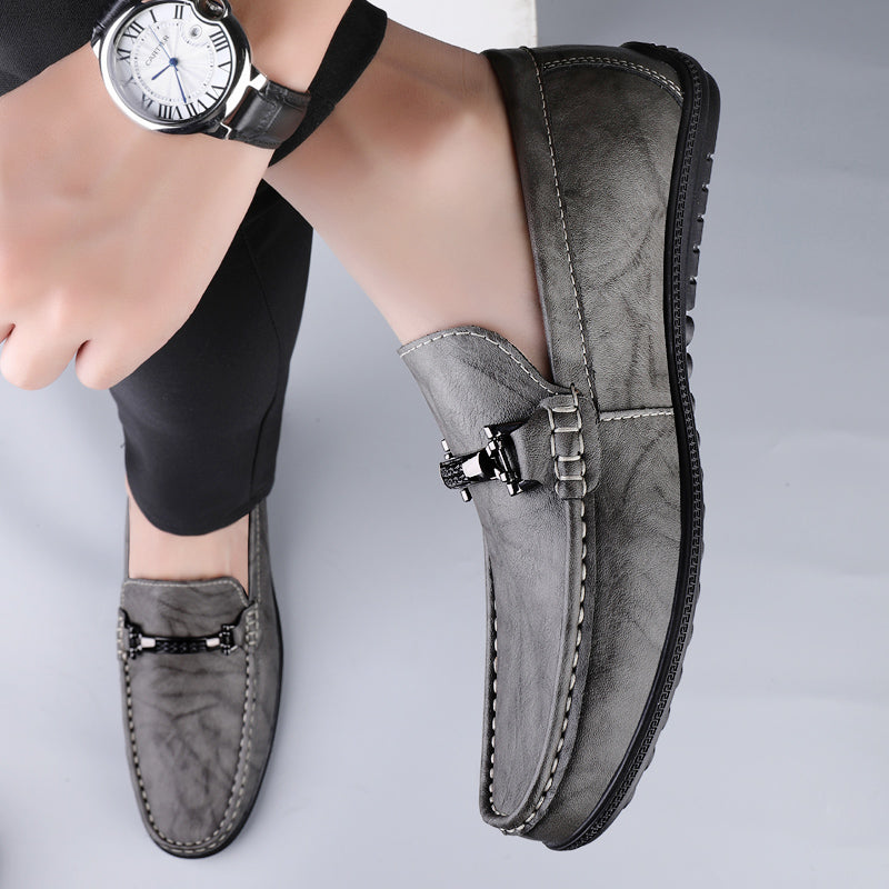 | Mocassins en cuir véritable de vache Sebastian pour homme