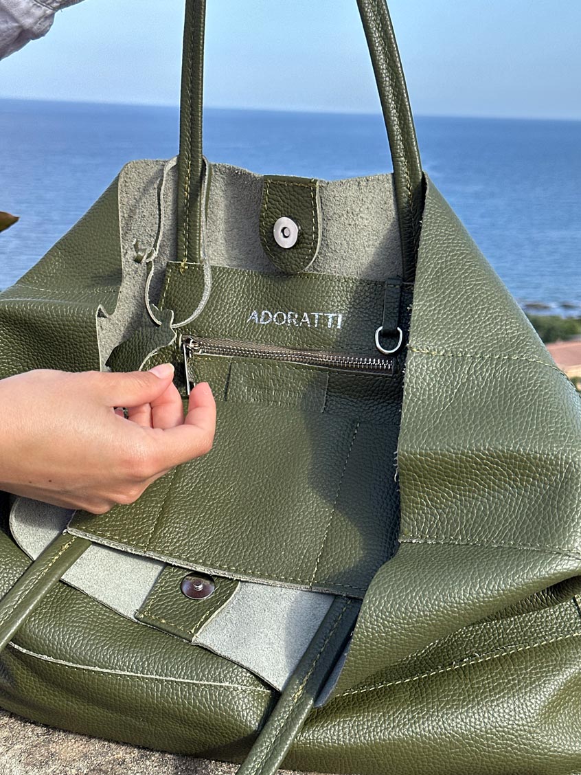 Die Carryall Leder-Tasche