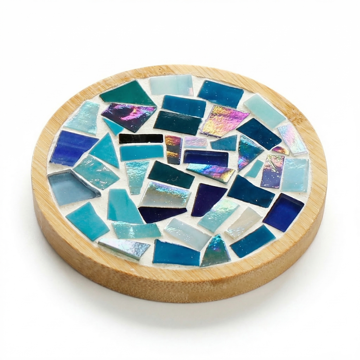 DIY Mosaic Coaster Craft Kit with Glass Tiles