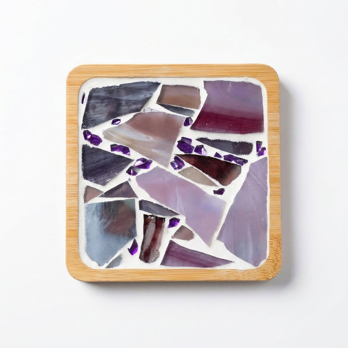 DIY Mosaic Coaster Craft Kit with Glass Tiles