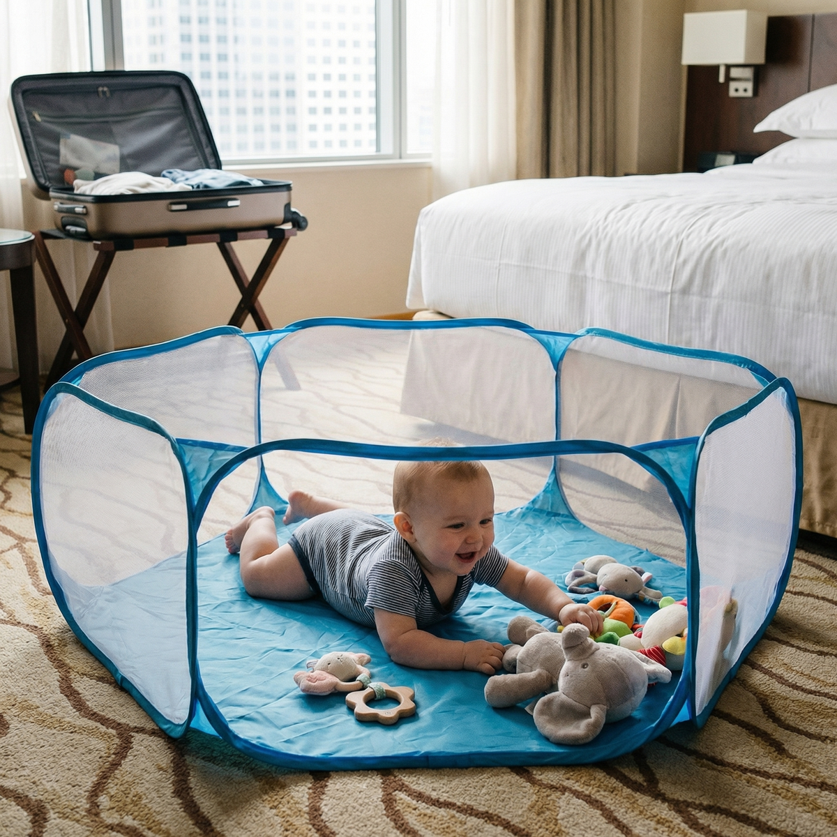 Portable Pop-Up Toddler Playpen and Ball Pit