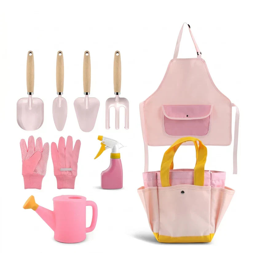 Kids' Gardening Tool Set with Gloves and Storage Bag
