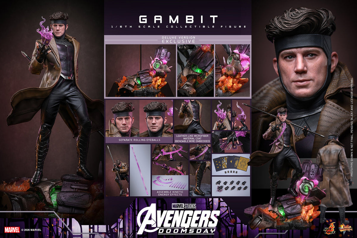 Gambit (Avengers: Doomsday - Version Deluxe) Figurine articulée à l’échelle 1/6 - Hot Toys