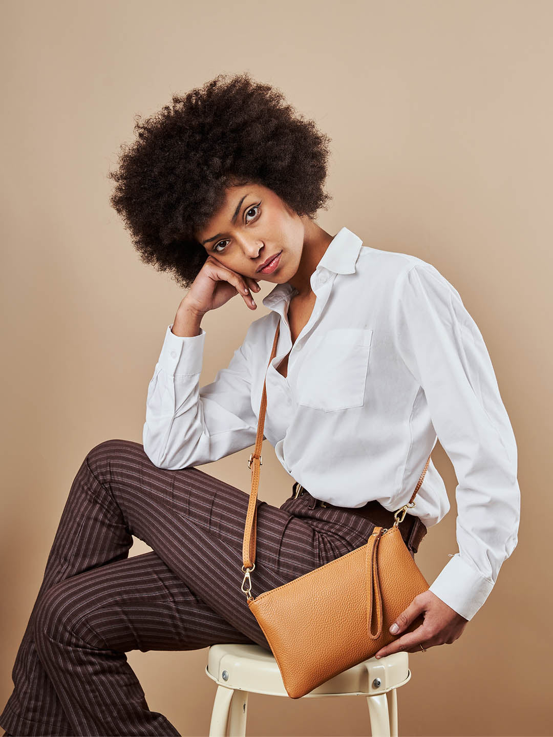 Eleganza Duo-Größe Leder-Clutch