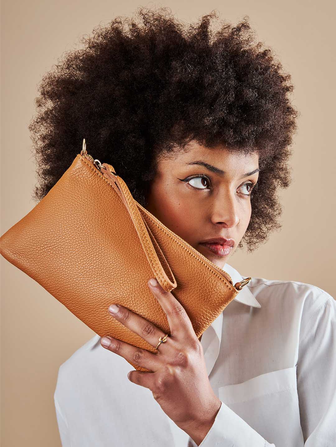 Eleganza Duo-Größe Leder-Clutch