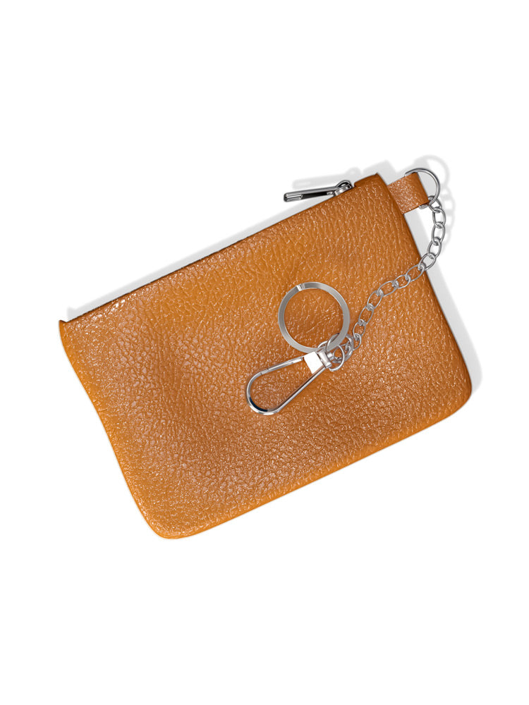 Leder Mini-Geldbörse Schlüsselanhänger