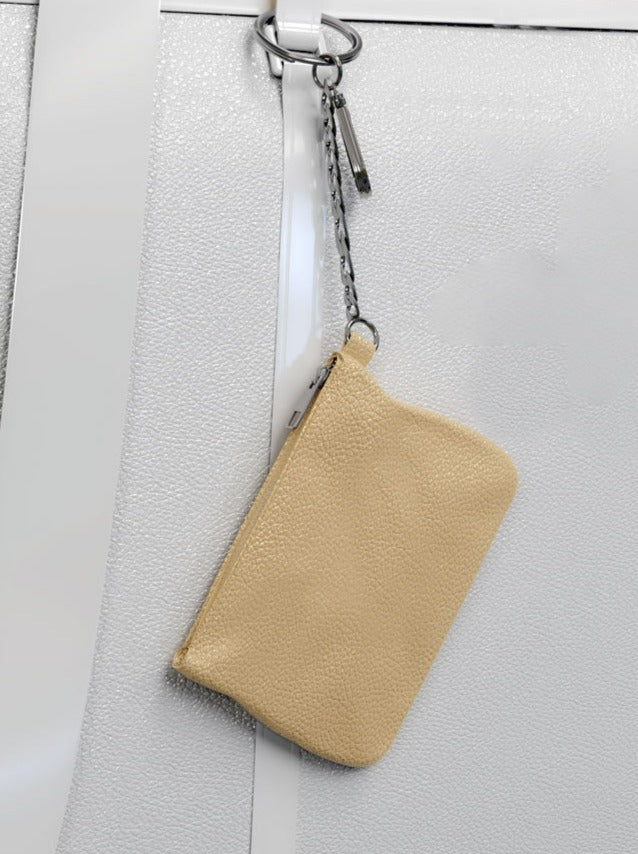 Leder Mini-Geldbörse Schlüsselanhänger
