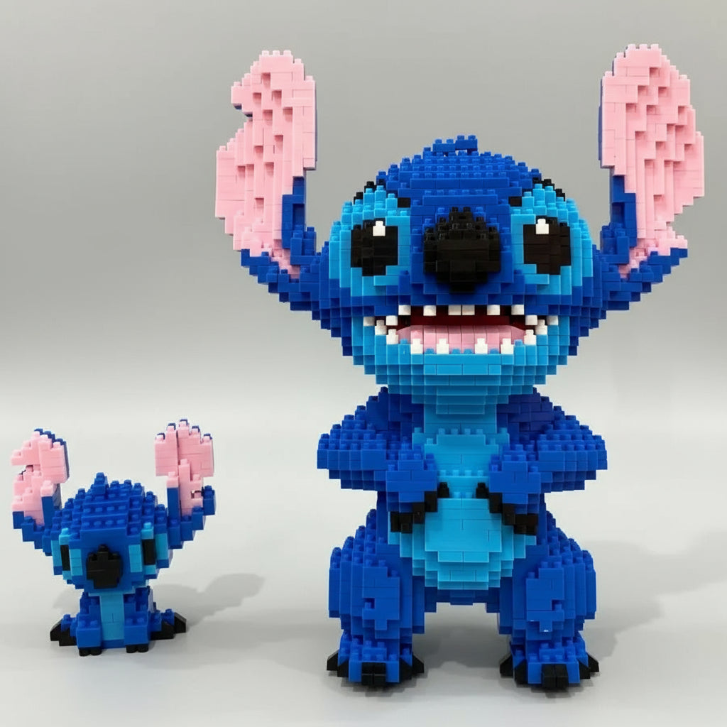Blue Creature Building Block Set, 2,276 Pieces