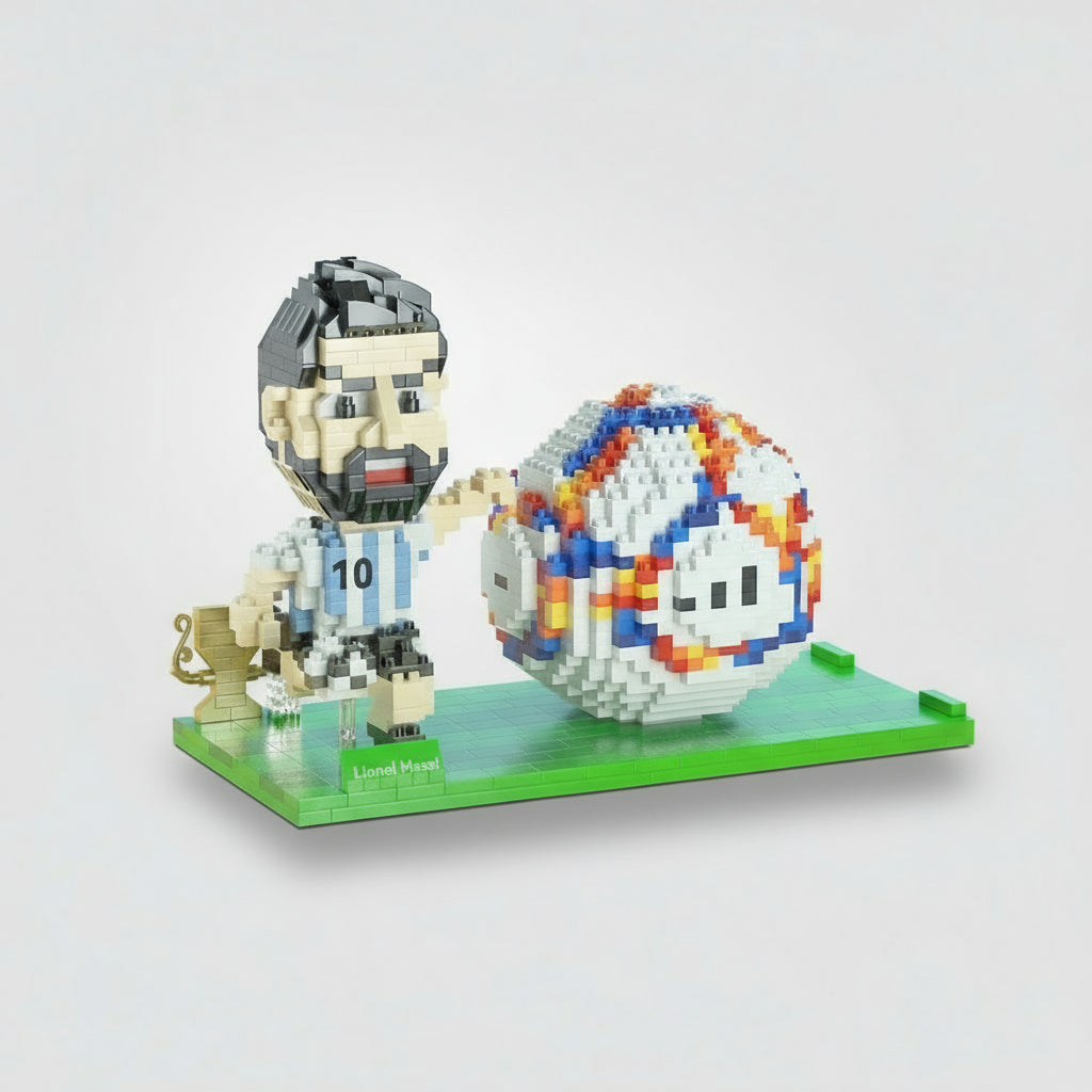 Footballer Pen Holder Building Block Set, 1,449 Pieces