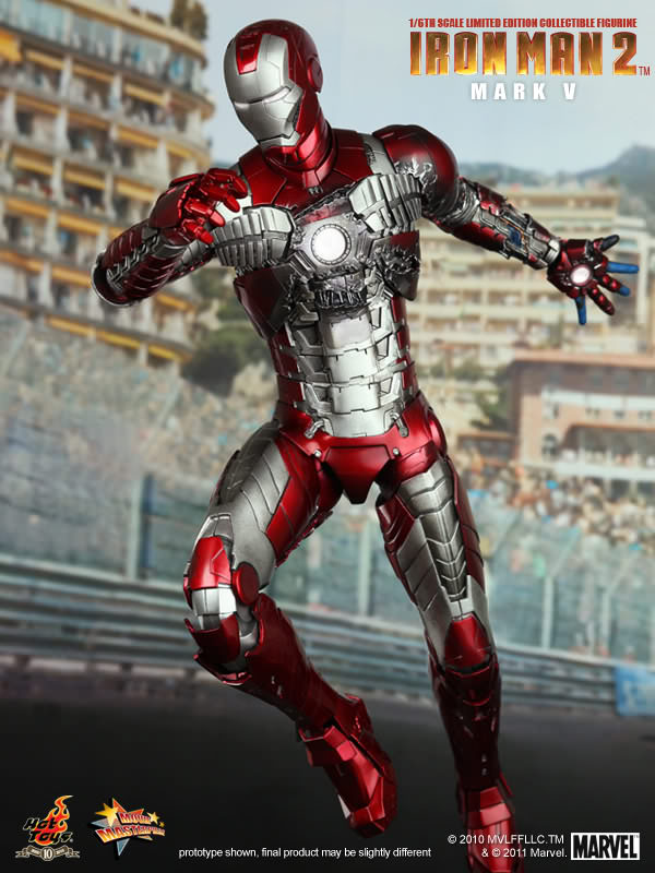 Iron Man (Mark V) 1/6 Scale Action Figure - Hot Toys