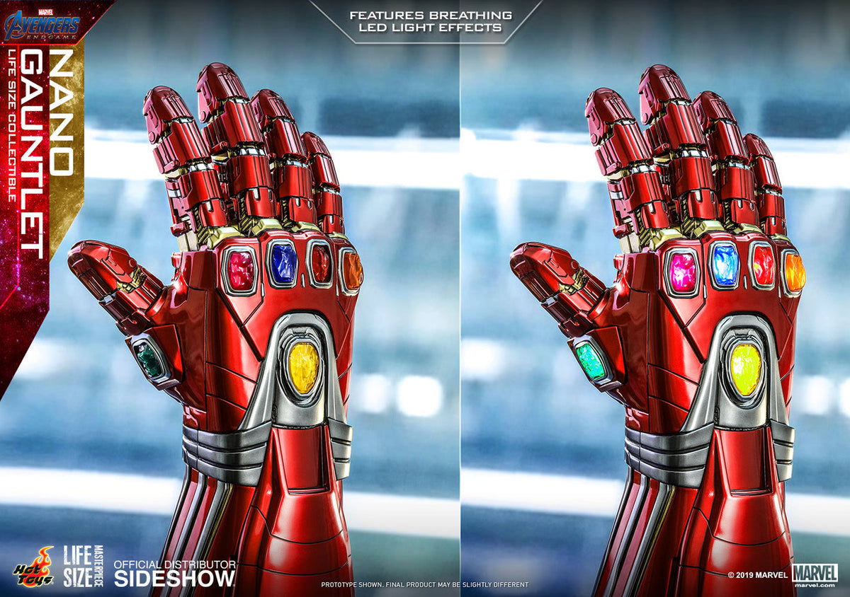Réplique grandeur nature du Gant Nano de Hot Toys - Présentation LED de 52 cm