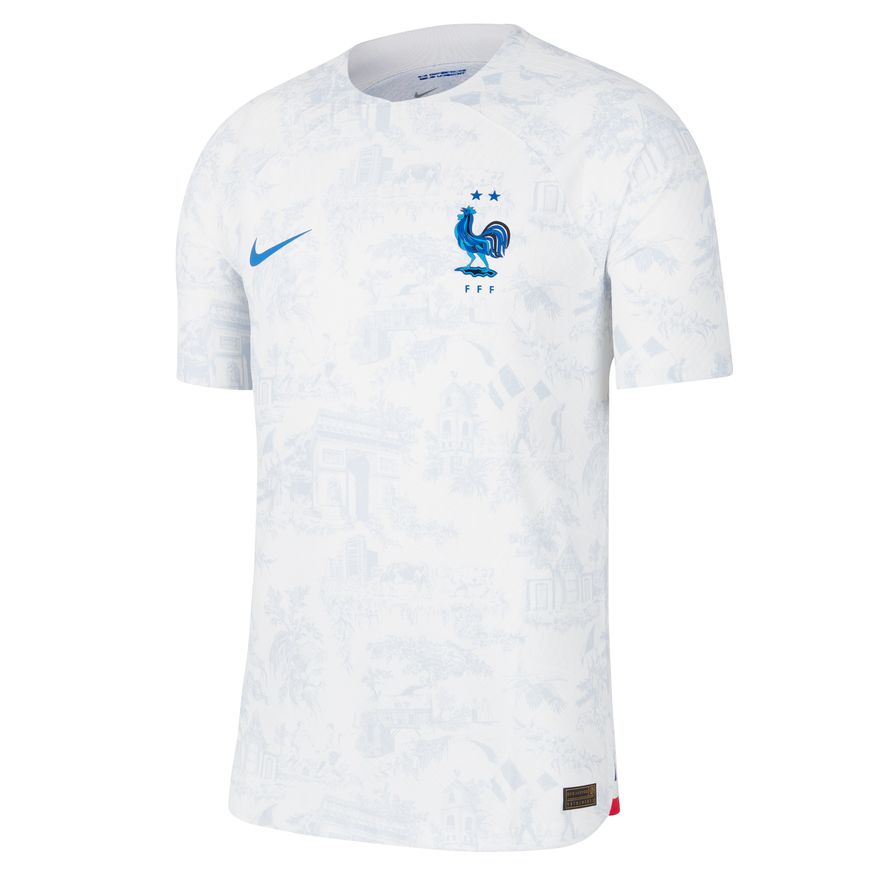FFF FRANKREICH Authentisches Auswärts-Trikot Herren WM 2022