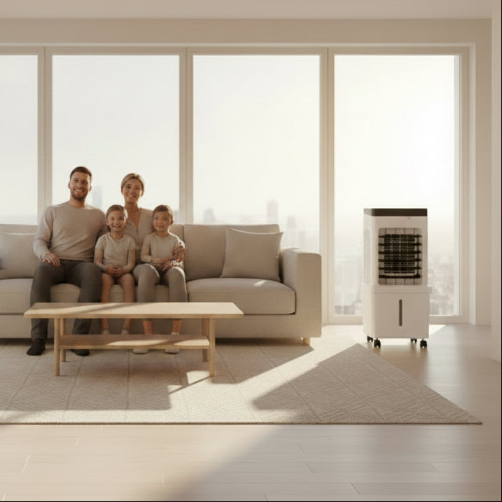 NOVACOOL | 3-in-1 Mobile Air Cooler, Fan & Humidifier
