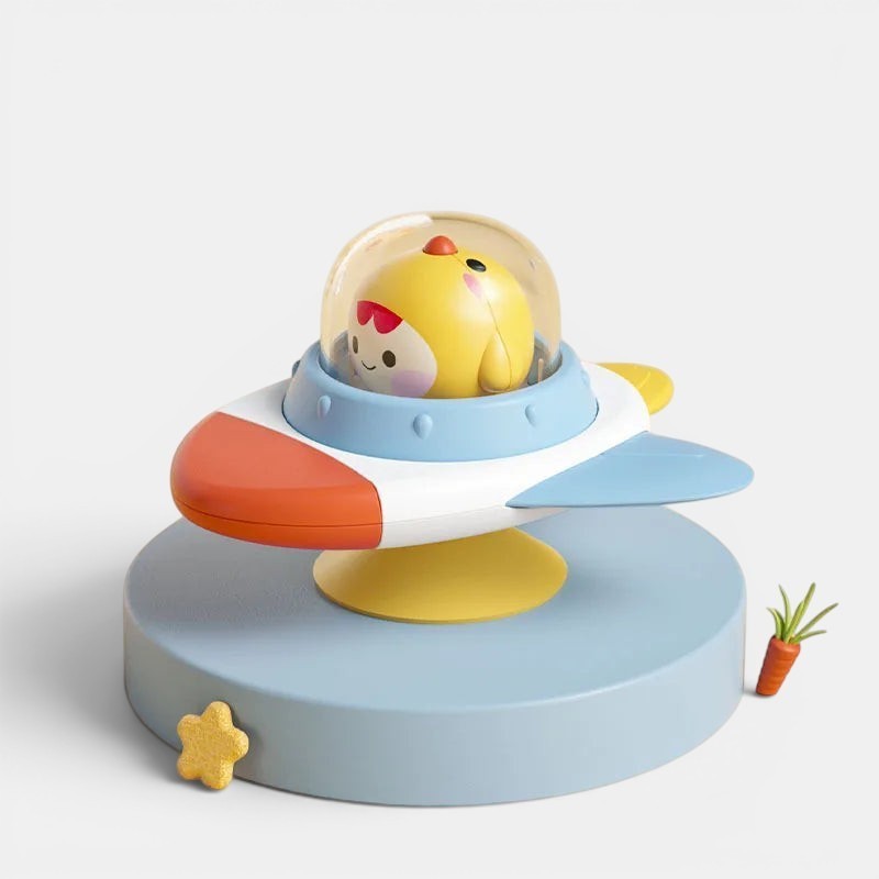 Montessori Suction-Cup Sensory Spinner Toy