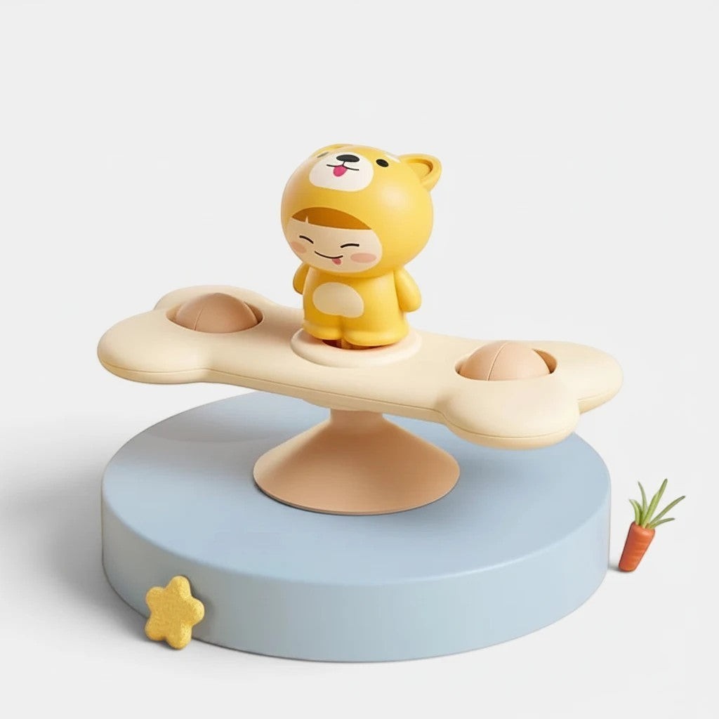Montessori Suction-Cup Sensory Spinner Toy