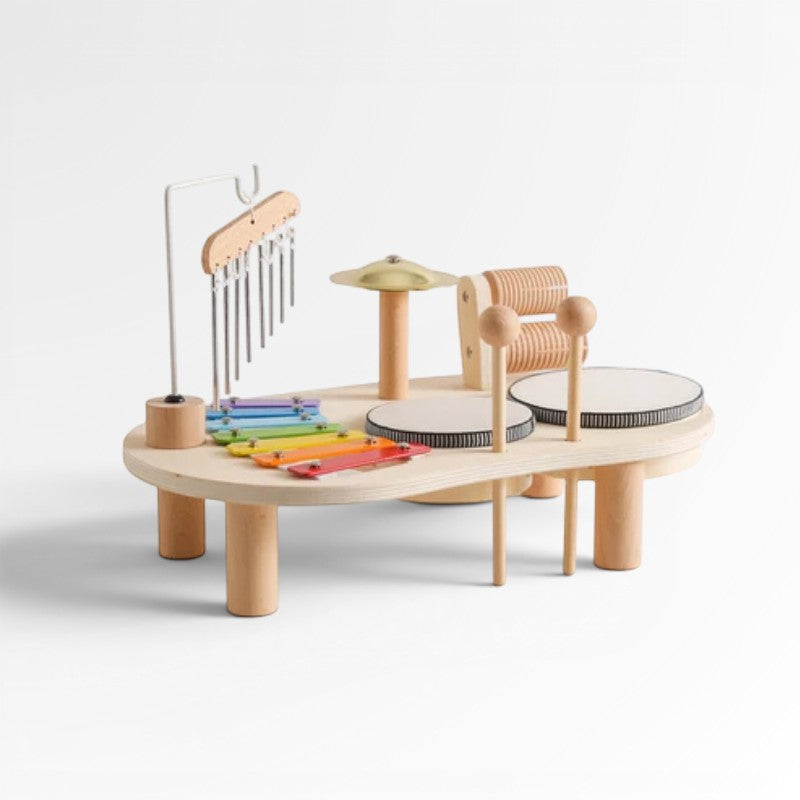 Montessori Wooden Musical Activity Table