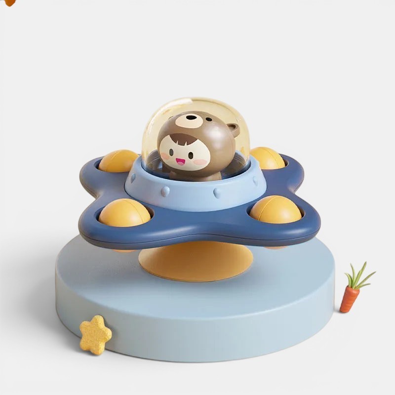 Montessori Suction-Cup Sensory Spinner Toy