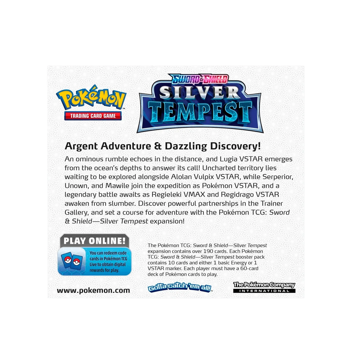 JCC Pokémon - Épée et Bouclier - Tempête Argentée - Boîte de boosters (36 boosters)
