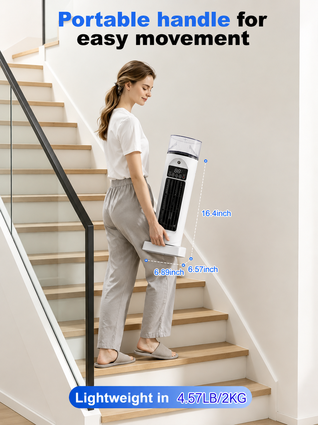 4-in-1 Portable Room Cooler with Remote & Timer