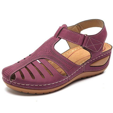 Damen Sandalen mit Fußgewölbeunterstützung Leicht Anti-Rutsch Walking Stil