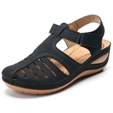 Damen Sandalen mit Fußgewölbeunterstützung Leicht Anti-Rutsch Walking Stil