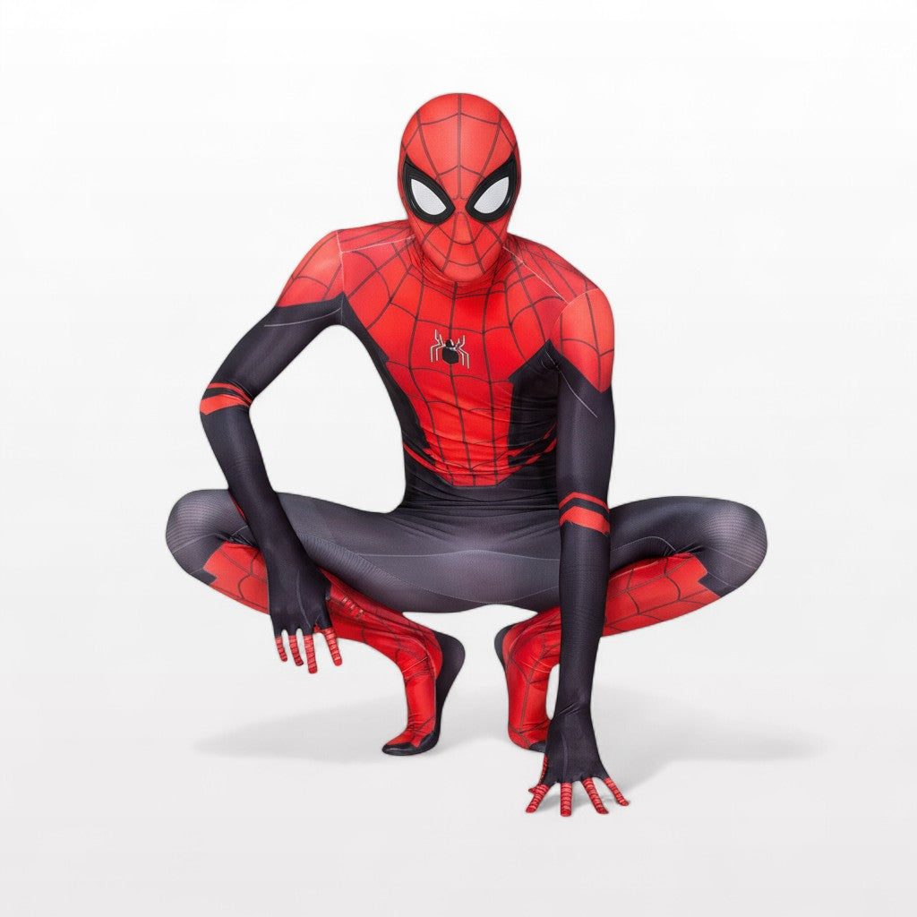 Spider-Man-Kostüm-Bundle mit Maske und Netzwerfer