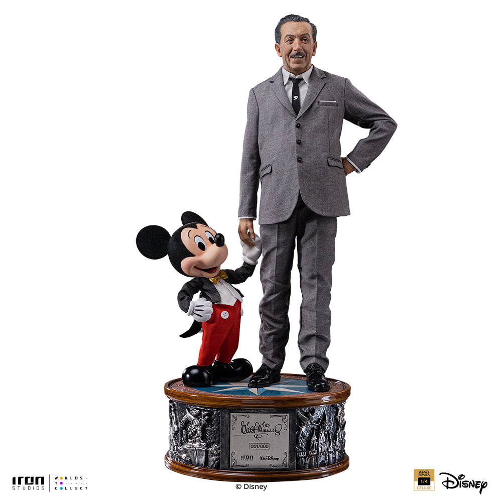 Walt Disney & Mickey Mouse Statue - Disney Classics - Legacy Replica 1/4 - Pre-Order
