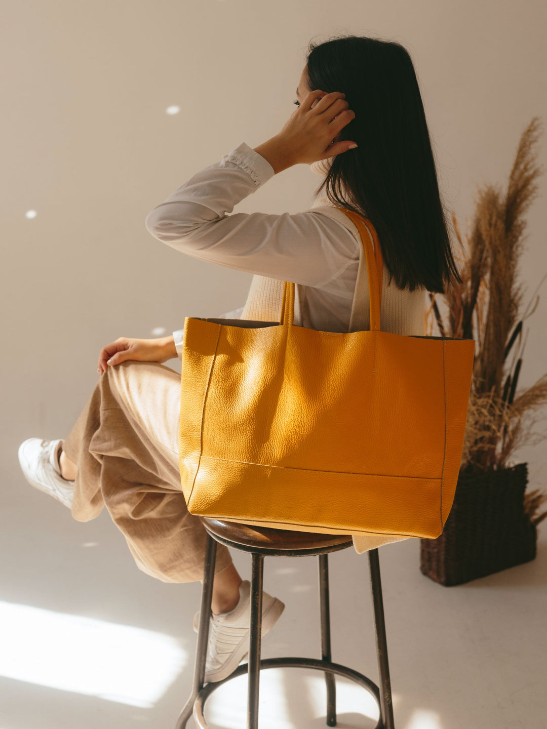 Die Carryall Leder-Tasche