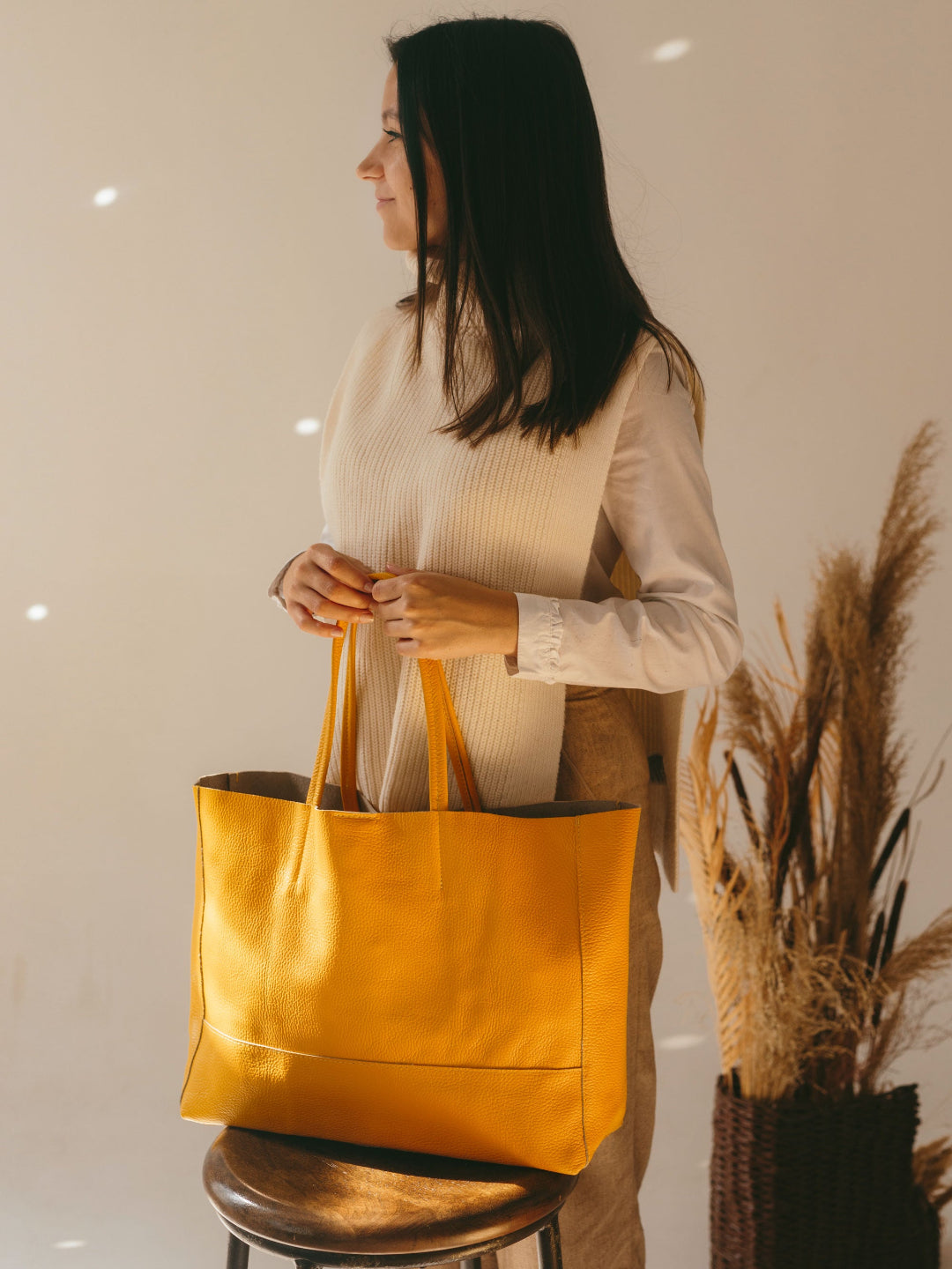 Die Carryall Leder-Tasche