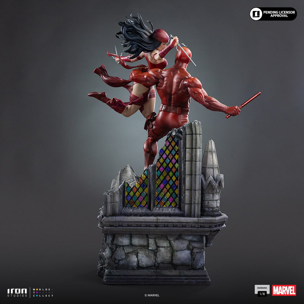 Daredevil und Elektra - Marvel Comics - Diorama 1/6 - Iron Studios - Vorbestellung