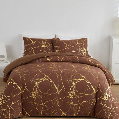 Luxury Marble Doona Cover Set - Soft Bedding Set for Stylish Bedrooms