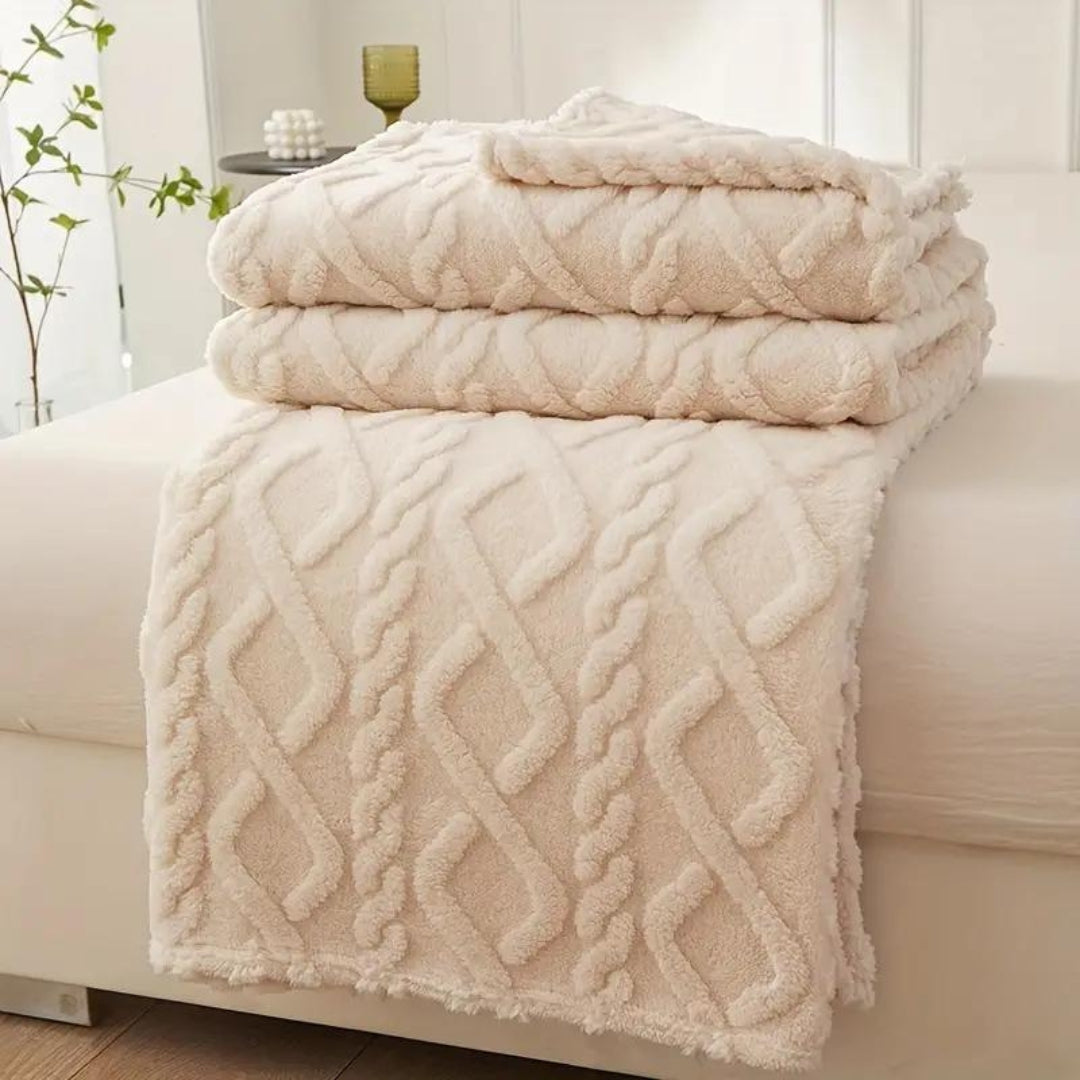 Gemütliche Cloud Haven Fleece-Wurfdecke für Wärme & Komfort