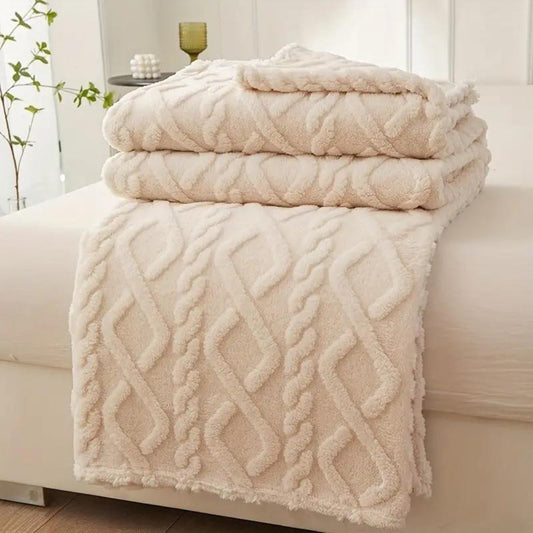 Cozy Cloud Haven Fleece Throw Blanket for Warmth & Comfort