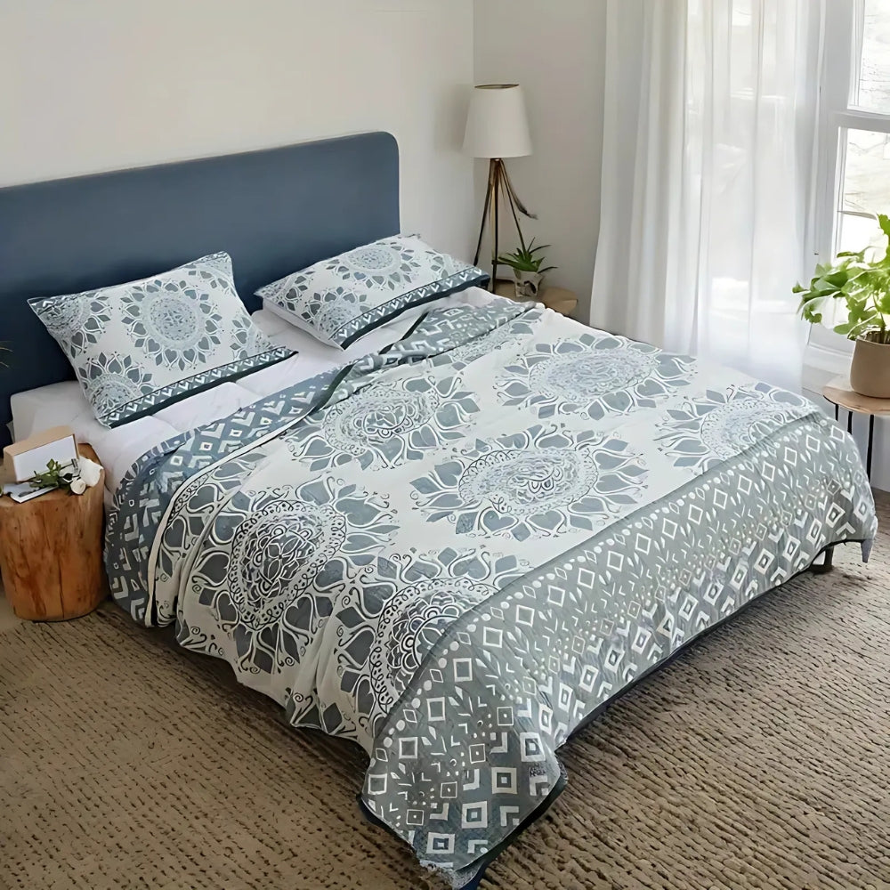 Plaid en coton floral confortable pour décoration intérieure et confort
